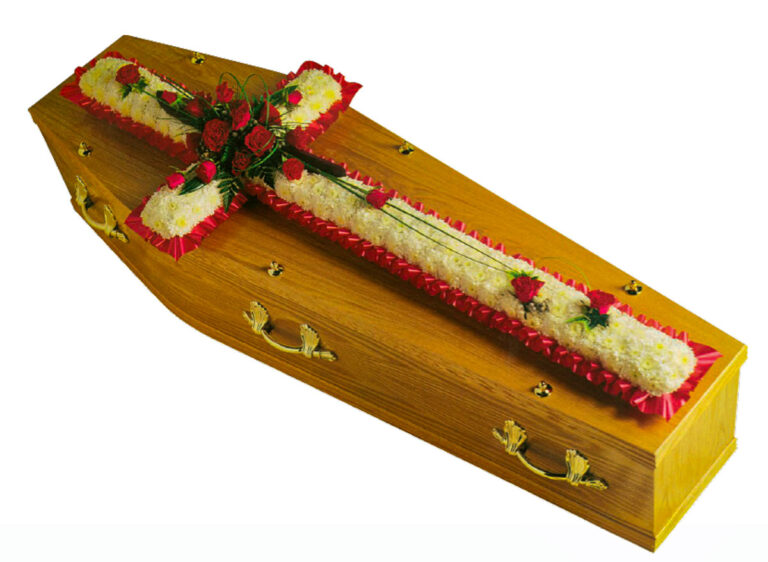 Coffin floral arrangement